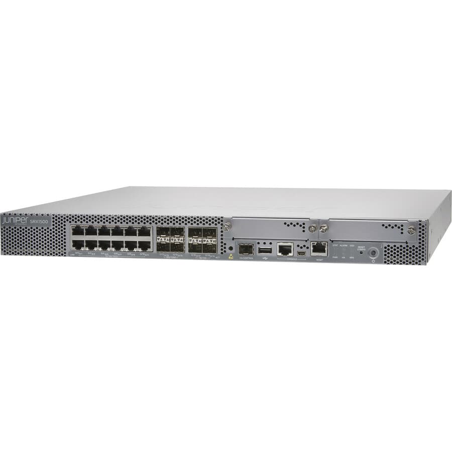 Juniper SRX1500-AC 1U rack-mountable firewall with 100 GB SSD and AC power supply