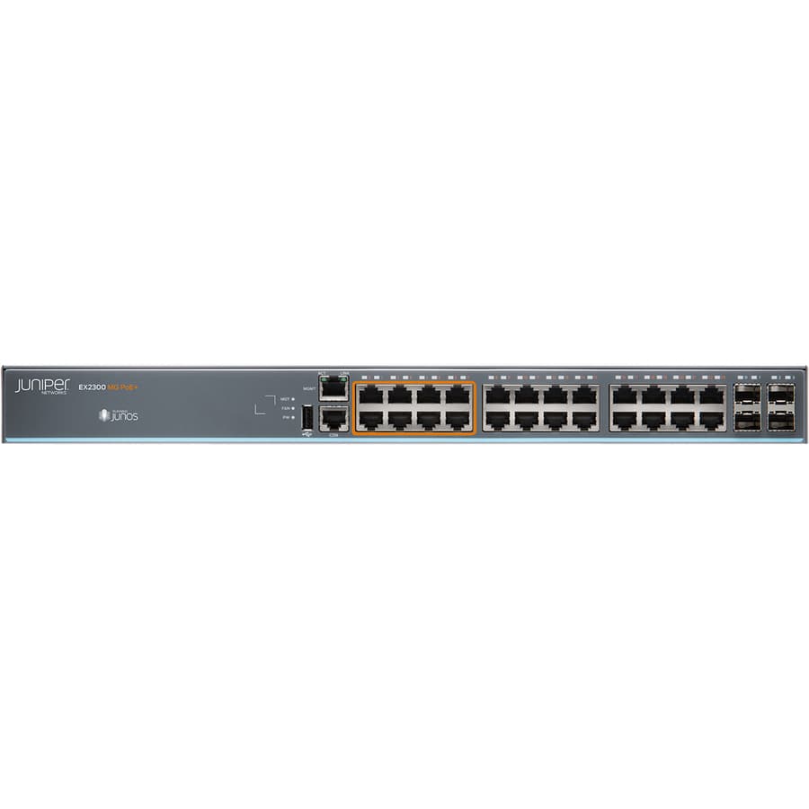 Juniper EX2300-24MP multi-gig managed switch for campus and branch access networking
