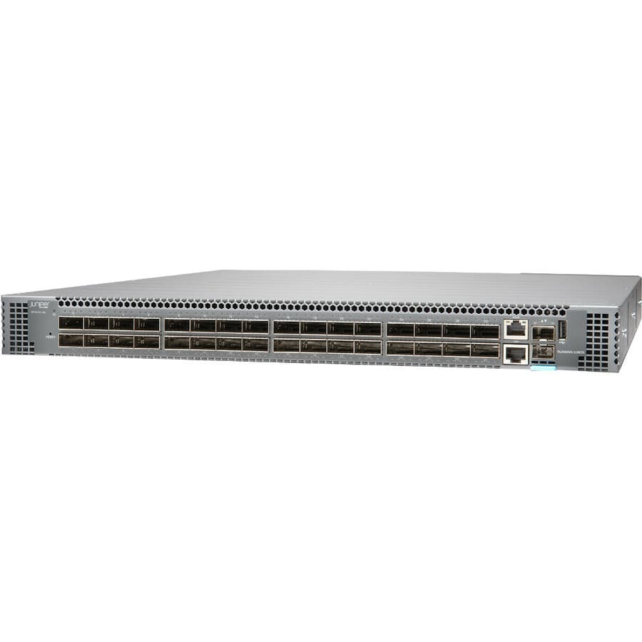 Juniper QFX5120-32C-DC-AFO 1U switch with 32 x 100G ports and DC airflow out design