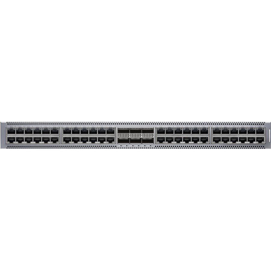 Juniper QFX5120-48T-DC-AFI 1U data center switch with 48 x 10 GbE ports and 6 x 100 GbE uplinks
