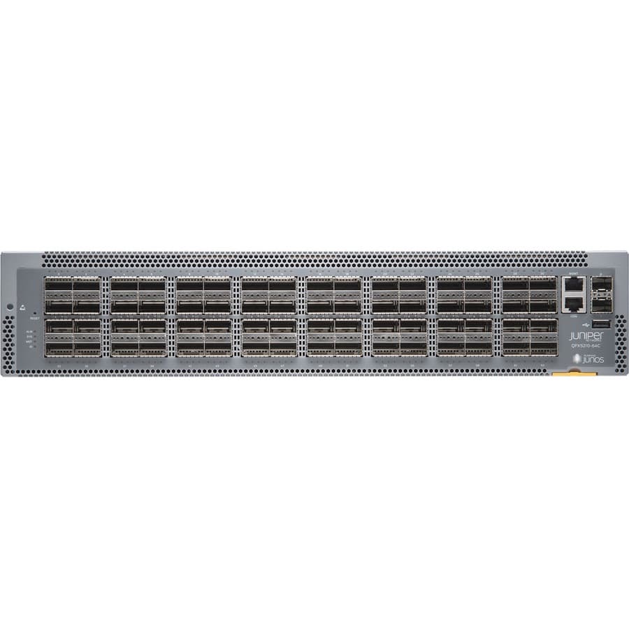 Juniper QFX5210-64C-AFI-T2 64-port data center switch with back-to-front airflow
