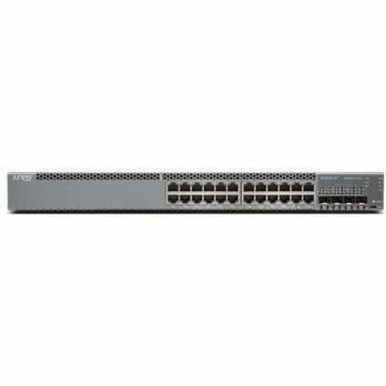 Juniper EX3400-24P access switch with 24 PoE ports and Gigabit Ethernet support package
