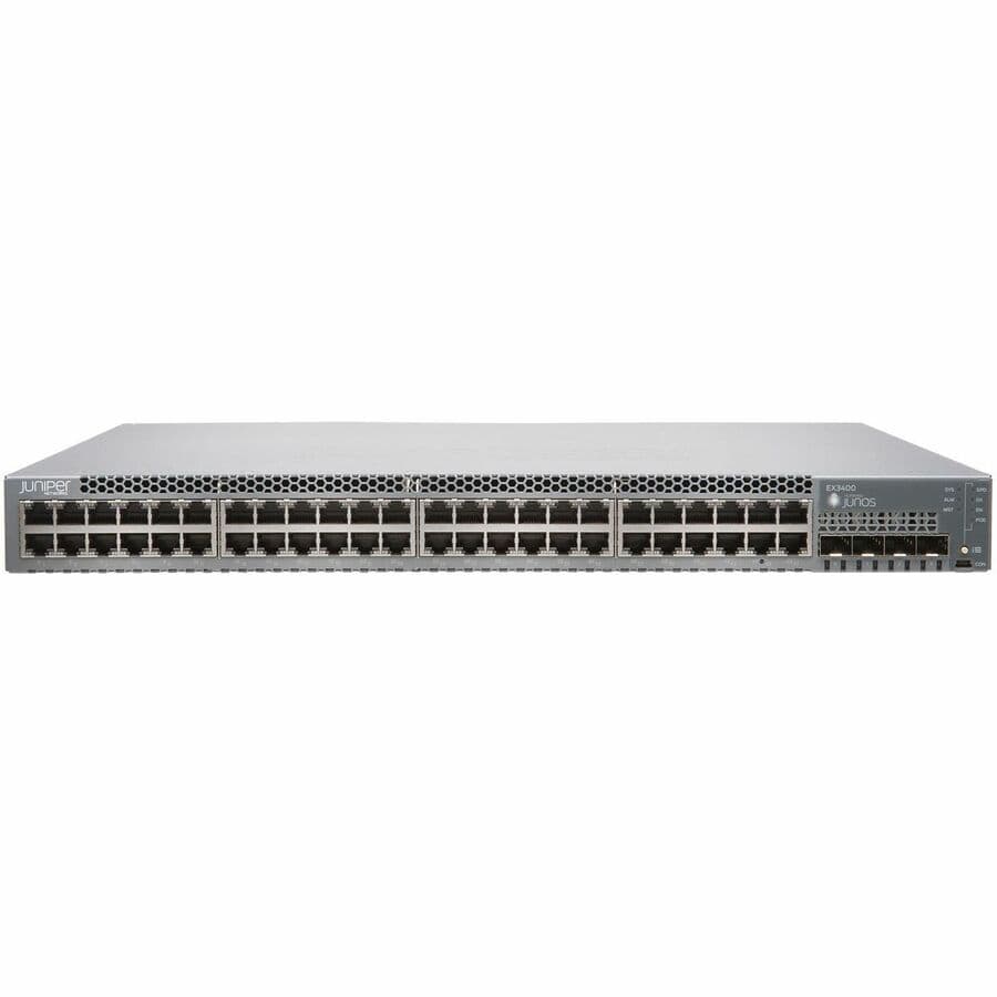 Juniper EX3400-48P PoE switch licensing and support package for enterprise access networking