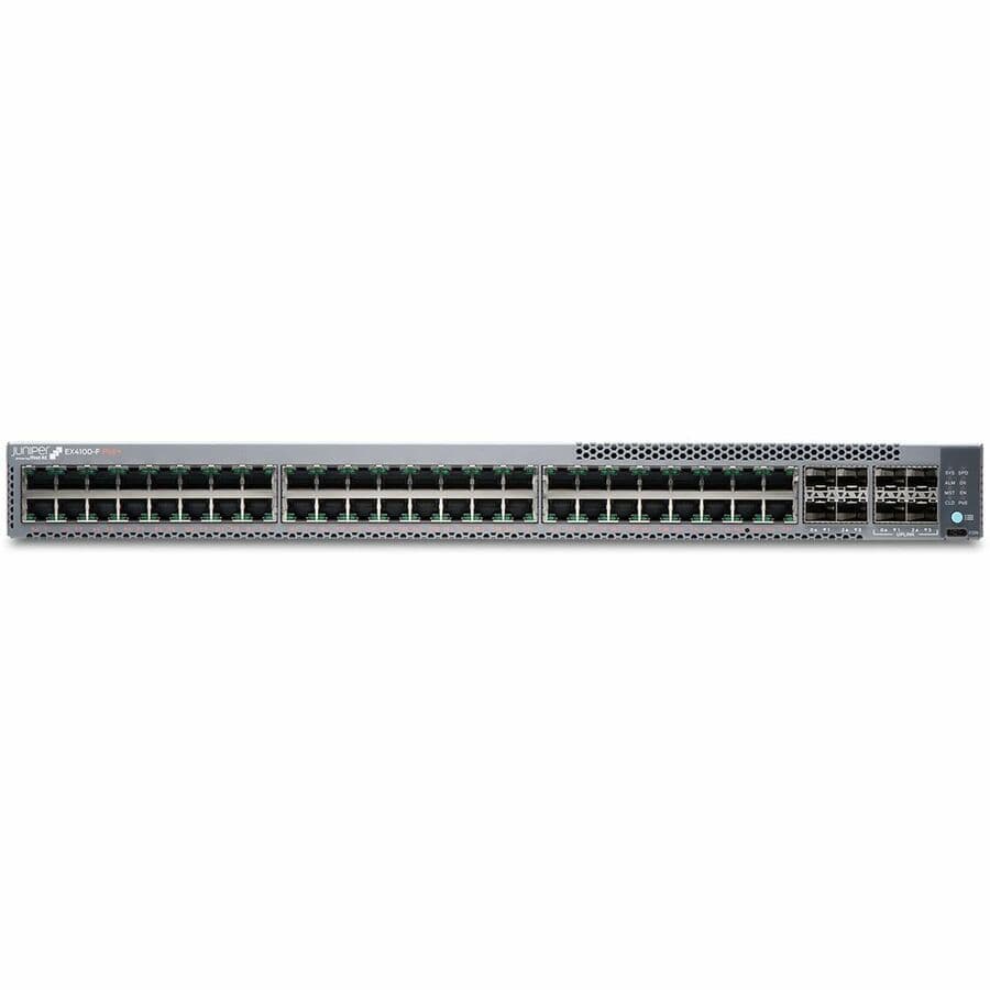 Juniper EX4100-F-48P ERATE bundle managed 48-port PoE+ switch with 10 Gigabit Ethernet