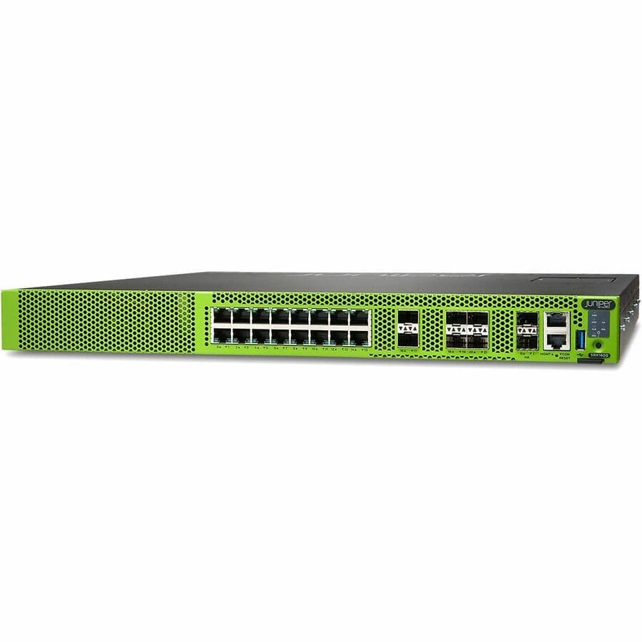 Juniper SRX1600-DC firewall hardware with Junos Base for enterprise edge security