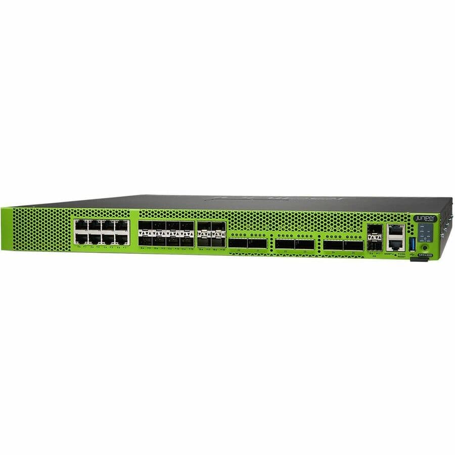 Juniper SRX4300-DC firewall hardware and Junos Base software bundle for enterprise security
