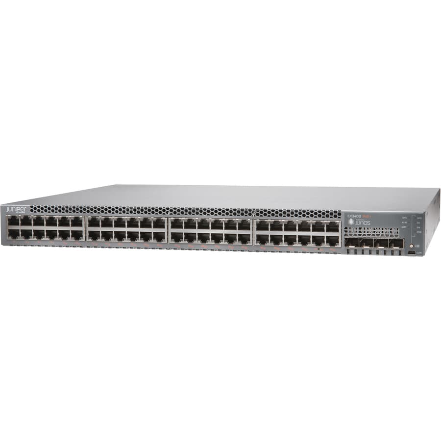 Juniper EX3400-48P 48-port PoE+ managed switch for enterprise access networking