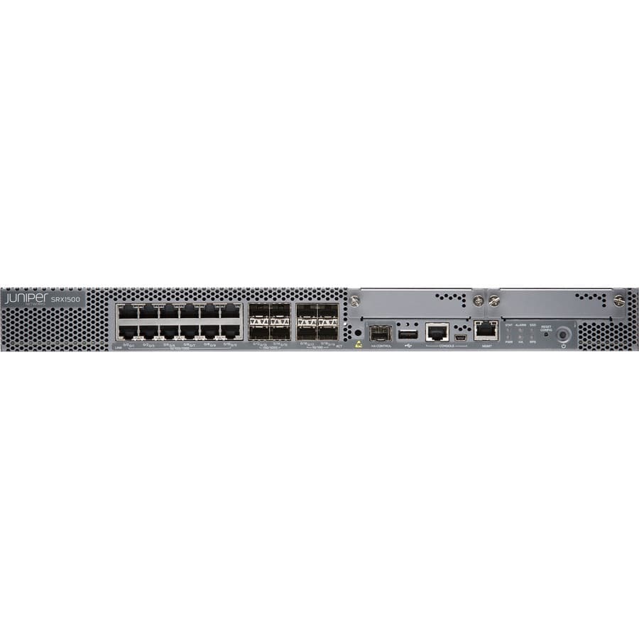 Juniper SRX1500-SYS-JE-AC rack-mount firewall appliance for branch security
