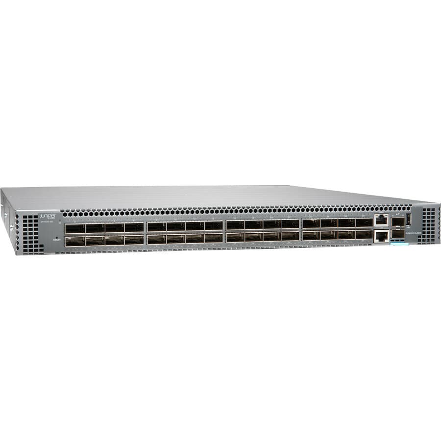 Juniper QFX5120-32C-DC-AFO 1U switch with 32 x 100G ports and DC airflow out design