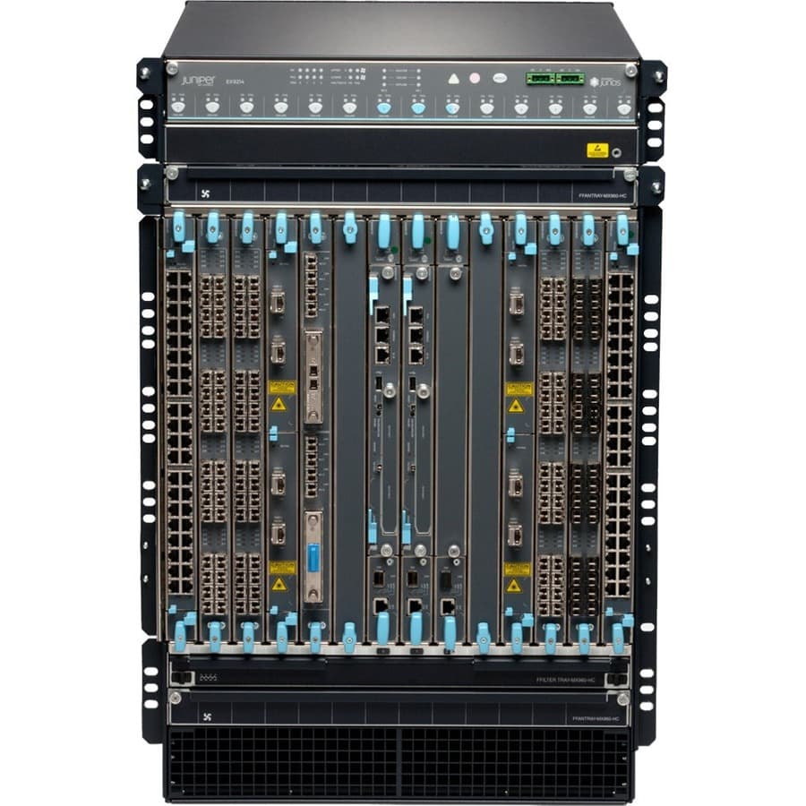 Juniper EX9214 base chassis data center switch with AC power support