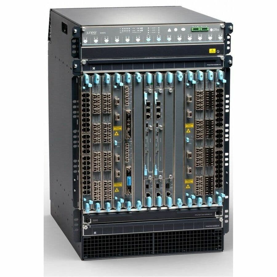 Juniper EX9214 TAA data center switch chassis with AC power and modular system design