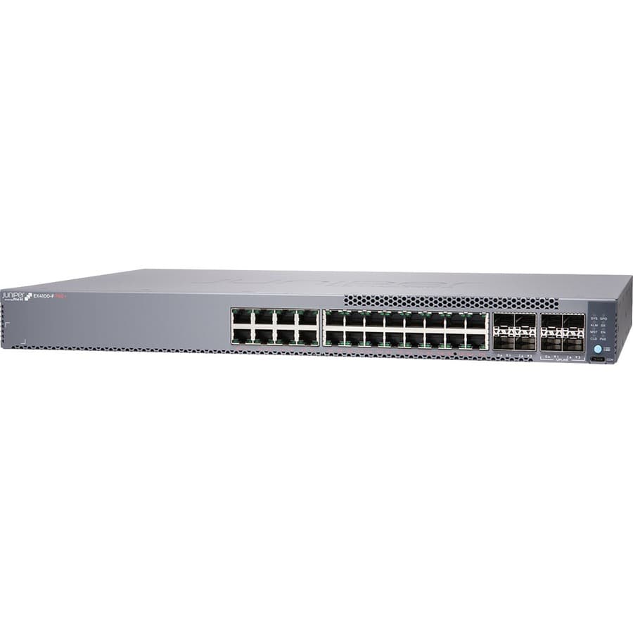 Juniper EX4100-F-24P 24-port PoE+ managed access switch for enterprise edge networks