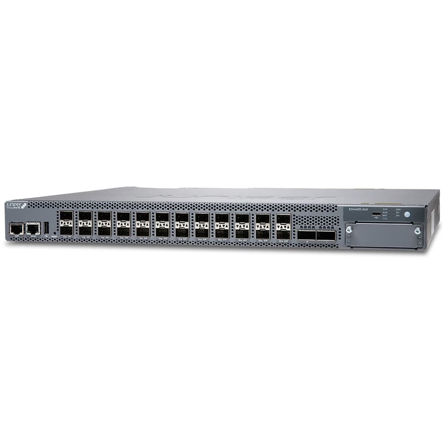 Juniper EX4400-24X managed switch with 24 x 10GBASE-X ports and 2 x 100G uplinks