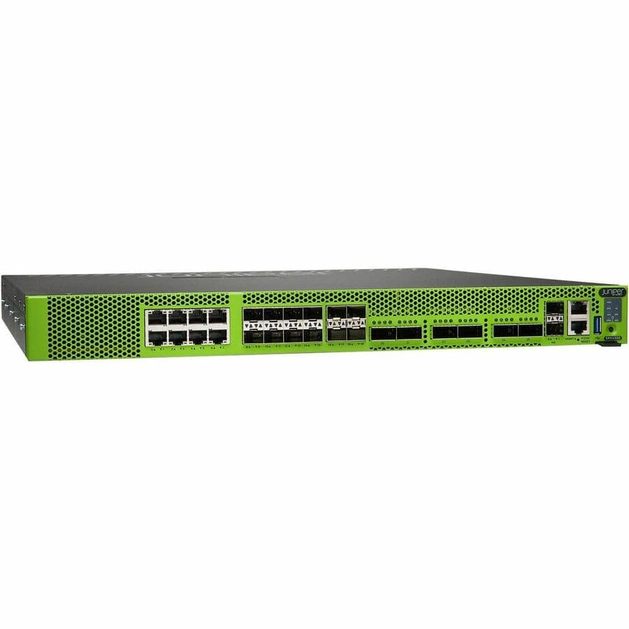 Juniper SRX4300-DC firewall hardware and Junos Base software bundle for enterprise security