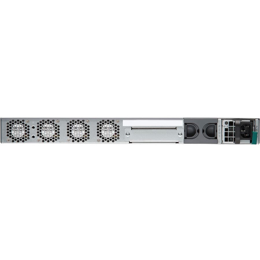Juniper SRX1500-DC 1U firewall with DC power, 100 GB SSD, and 12 ports