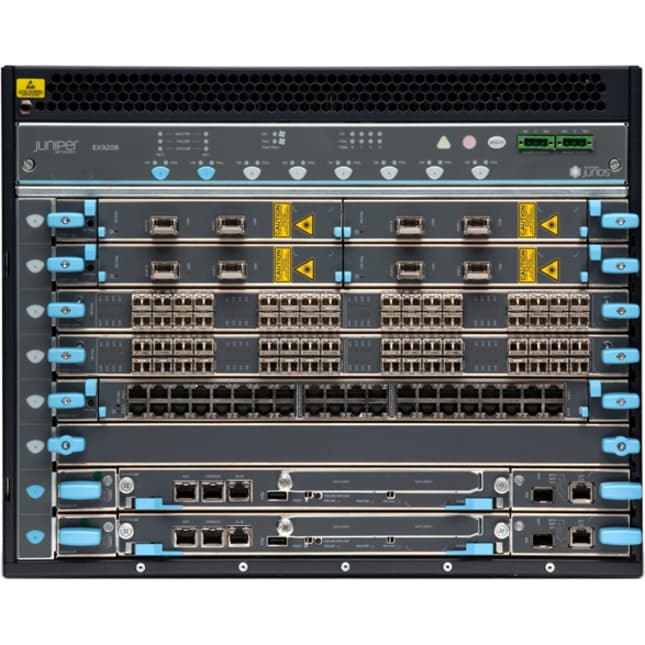 Juniper EX9208 8-slot redundant chassis for enterprise core networking, TAA compliant