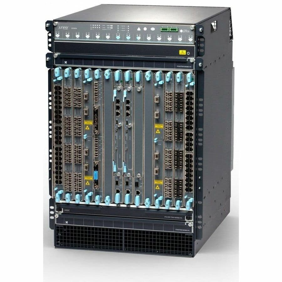 Juniper EX9214 TAA data center switch chassis with AC power and modular system design