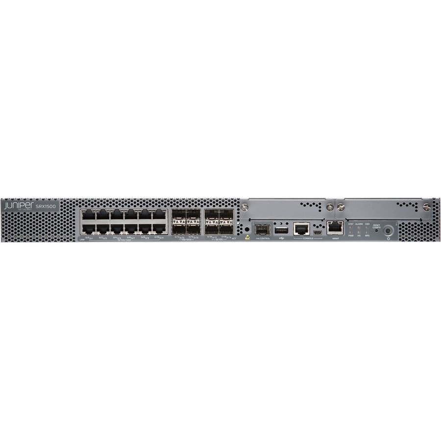 Juniper SRX1500-DC hardware and Junos base software TAA-compliant firewall appliance