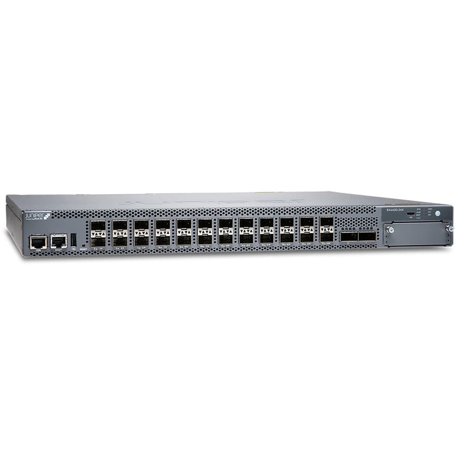 Juniper EX4400-24X managed switch with 24 x 10GBASE-X ports and 2 x 100G uplinks