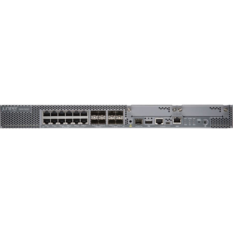 Juniper SRX1500-SYS-JB-DC enterprise firewall appliance with Junos base and DC power support
