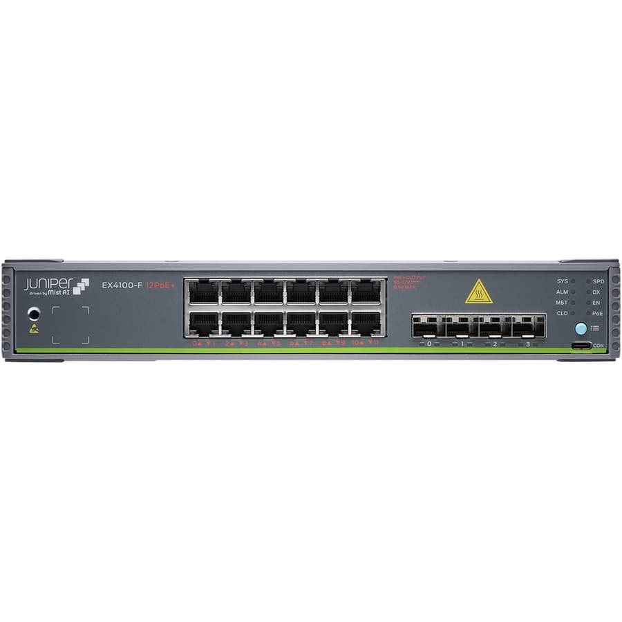 Juniper EX4100-F-12T-TAA 12-port managed switch for compact enterprise networking