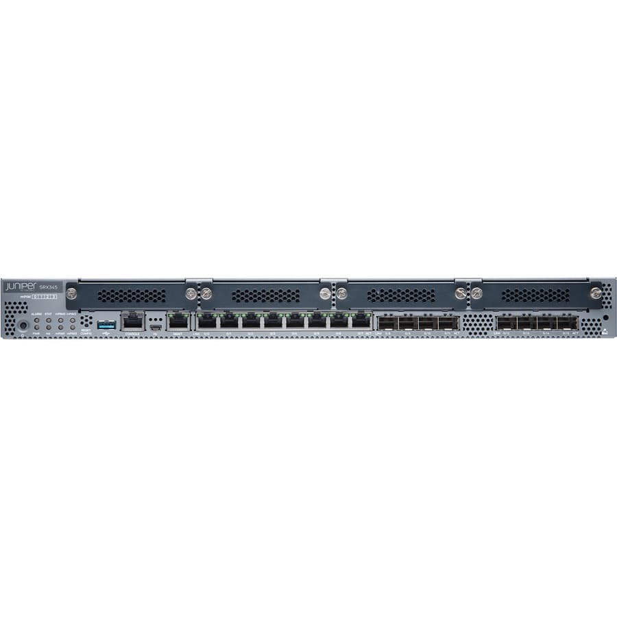 Juniper SRX345-TAA TAA compliant enterprise router for secure branch and regulated deployments