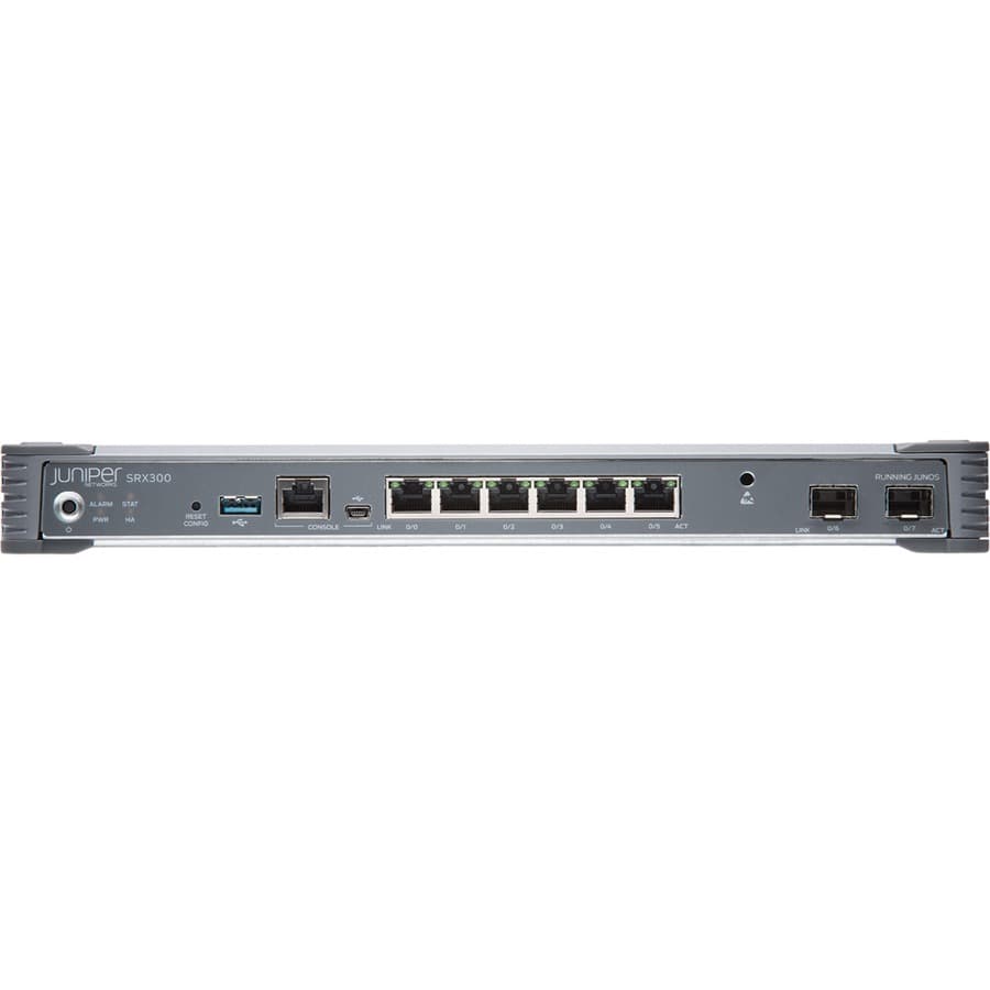 Juniper SRX300 enterprise security router with JUNOS base for branch firewall and VPN use