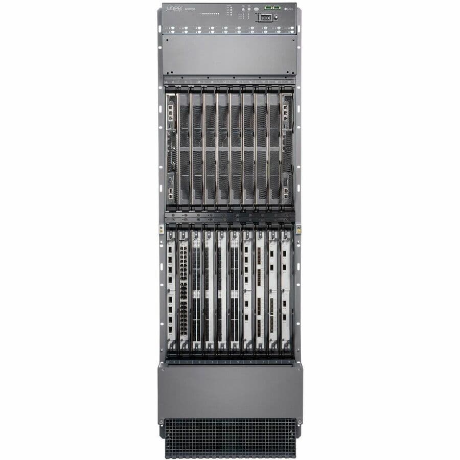 Juniper MX2010 Premium2 DC carrier-grade router chassis for high-density network core deployments