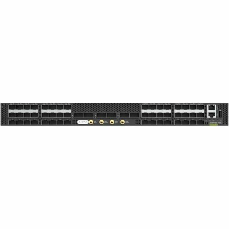 Juniper ACX7100-48L-ACO-K carrier router with 48 SFP56 ports and 6 QSFP56-DD uplinks