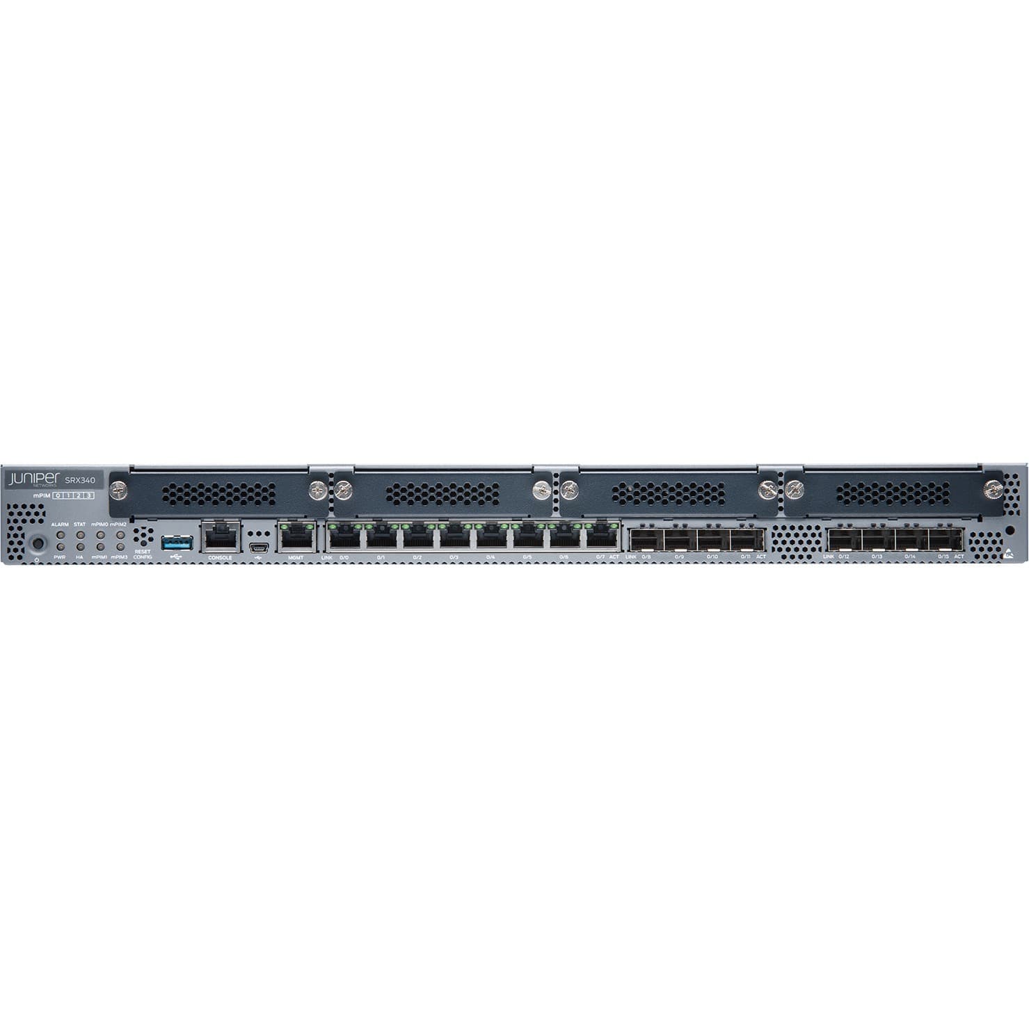 Juniper SRX340 TAA compliant enterprise router for secure branch networking