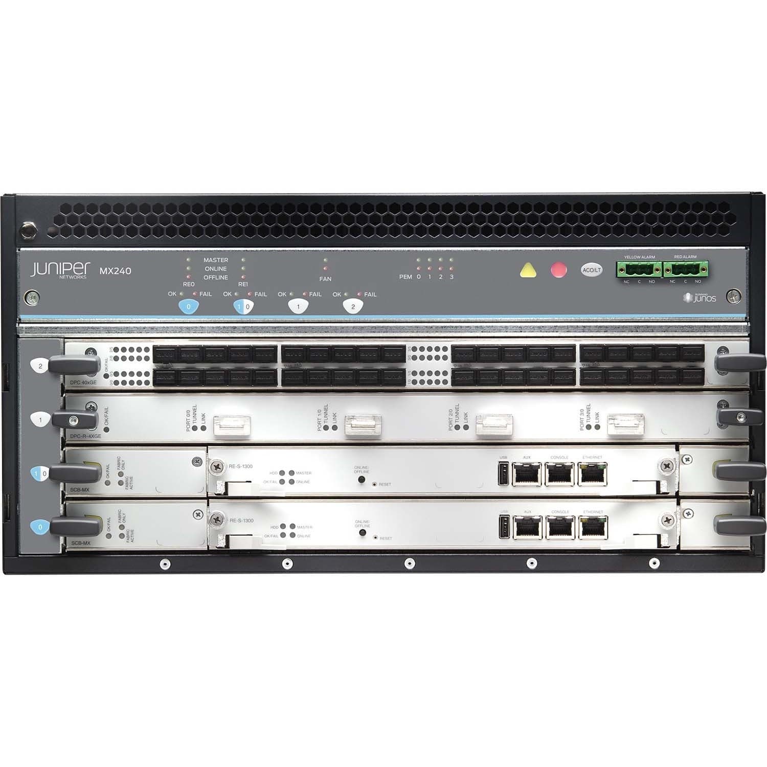 Juniper MX240 MXAAF Premium Bundle with DC power for carrier-grade routing deployments