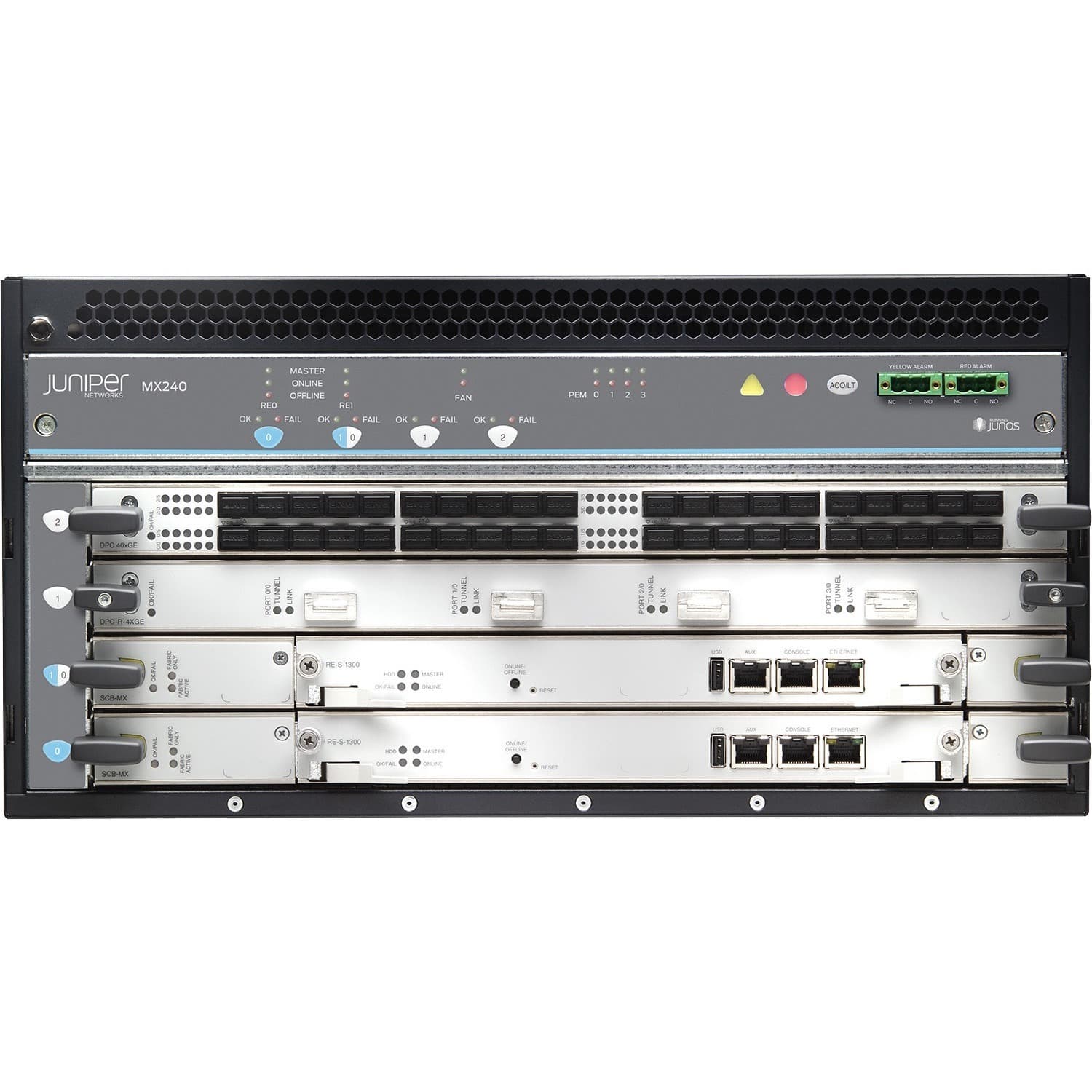 Juniper MX240 MXAAF premium bundle carrier-grade router with AC power