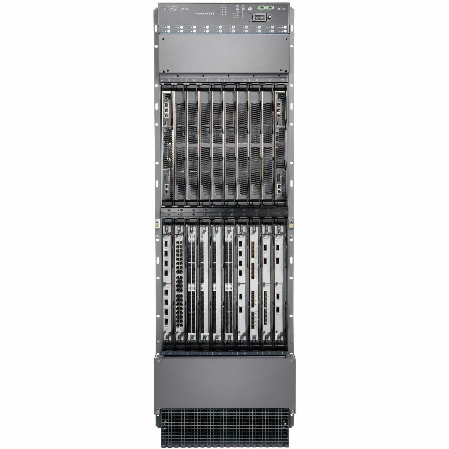 Juniper MX2010 Premium2 DC carrier-grade router chassis for high-density network core deployments