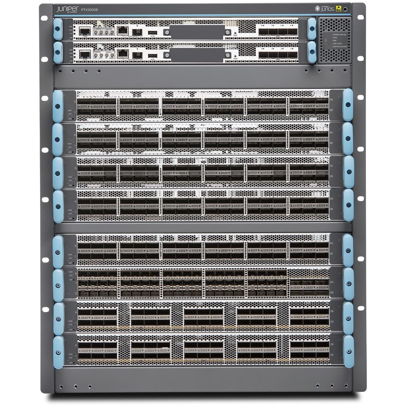 Juniper PTX10008 PREMIUM2 redundant chassis for carrier-grade routing deployments