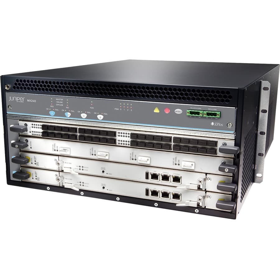 Juniper MX240 Premium Bundle DC Power carrier-grade router for enterprise WAN and service provider networks