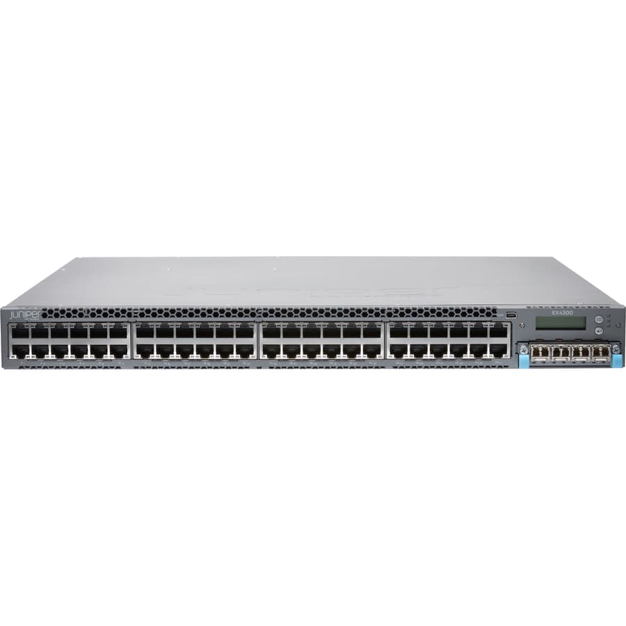Juniper EX4300-48T-AFI 48-port Gigabit web-managed switch front view