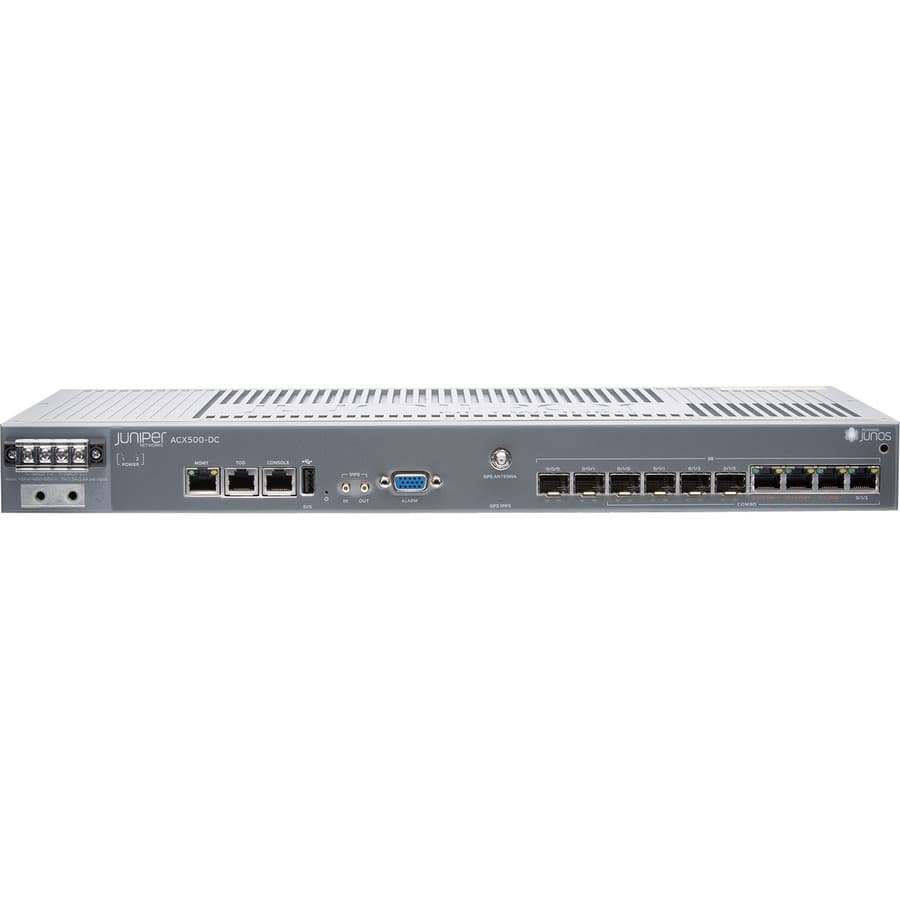 Juniper ACX500-DC Indoor Router 2x1GE SFP + 4x1GE Combo | 1U Enterprise