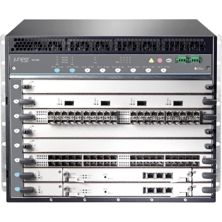 Juniper MX480-SERVPREM3-DC MX480 Premium Bundle, DC Power | Carrier Router