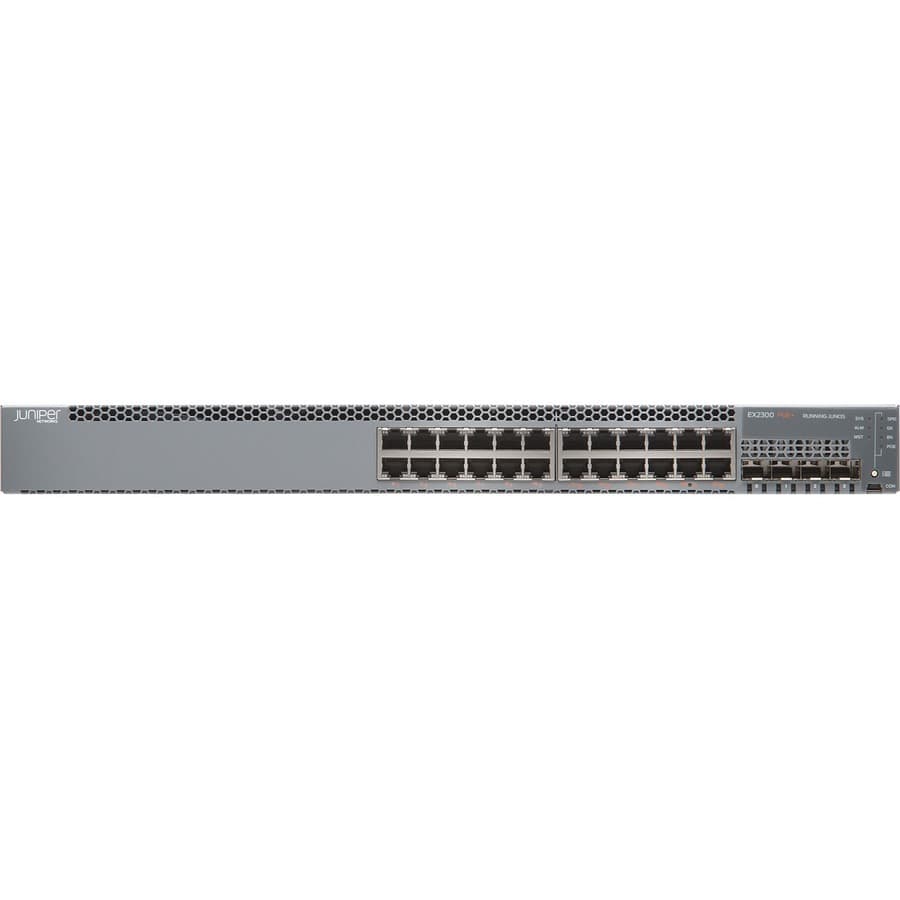 Juniper EX2300-24P PoE Switch, 24 Ports, 4 SFP+ | Enterprise, Rack Mount