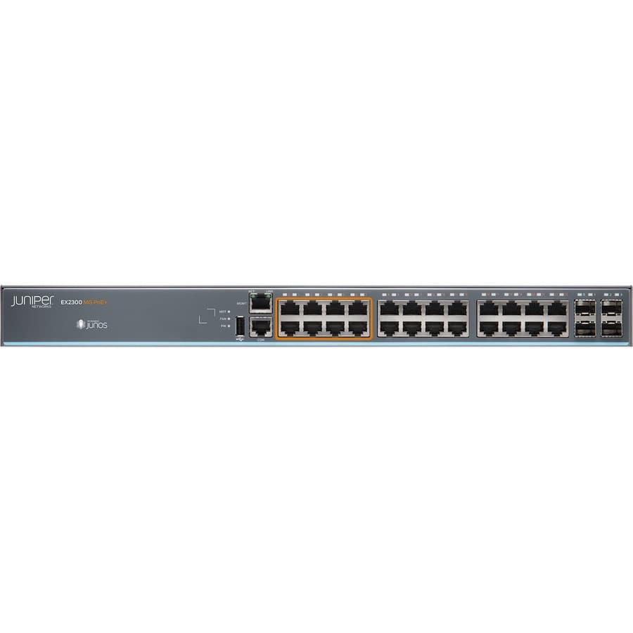 Juniper EX2300-24MP-TAA 24-Port Multigig Switch | Layer 2/3, TAA