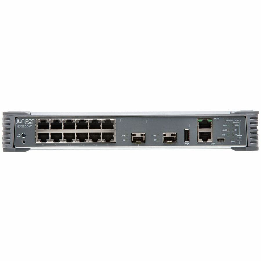 Juniper EX2300-C-12P PoE Switch, 12 Ports, 2 SFP | Enterprise