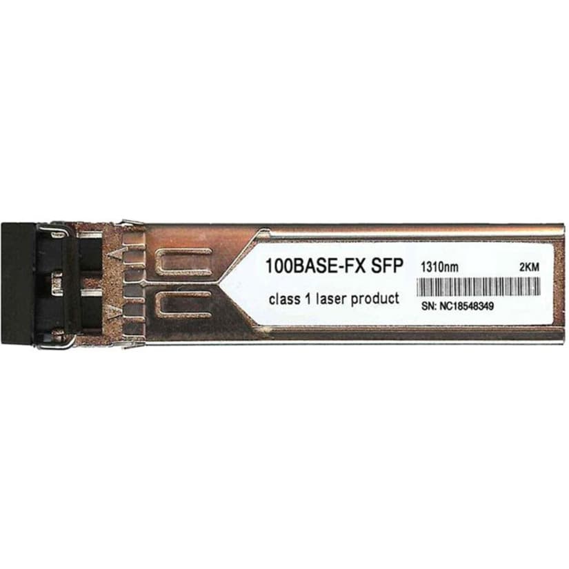 Juniper SFP-1FE-FX Fast Ethernet SFP transceiver with LC duplex connector for multimode fiber routing links