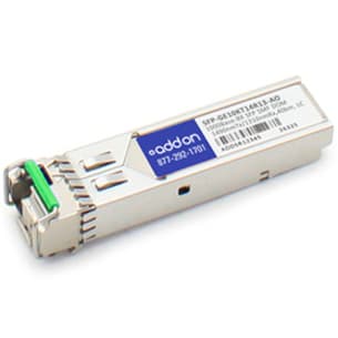 Juniper SFP-GE10KT14R13 bidirectional 1 GbE SFP module with TX 1490 nm and RX 1310 nm optics