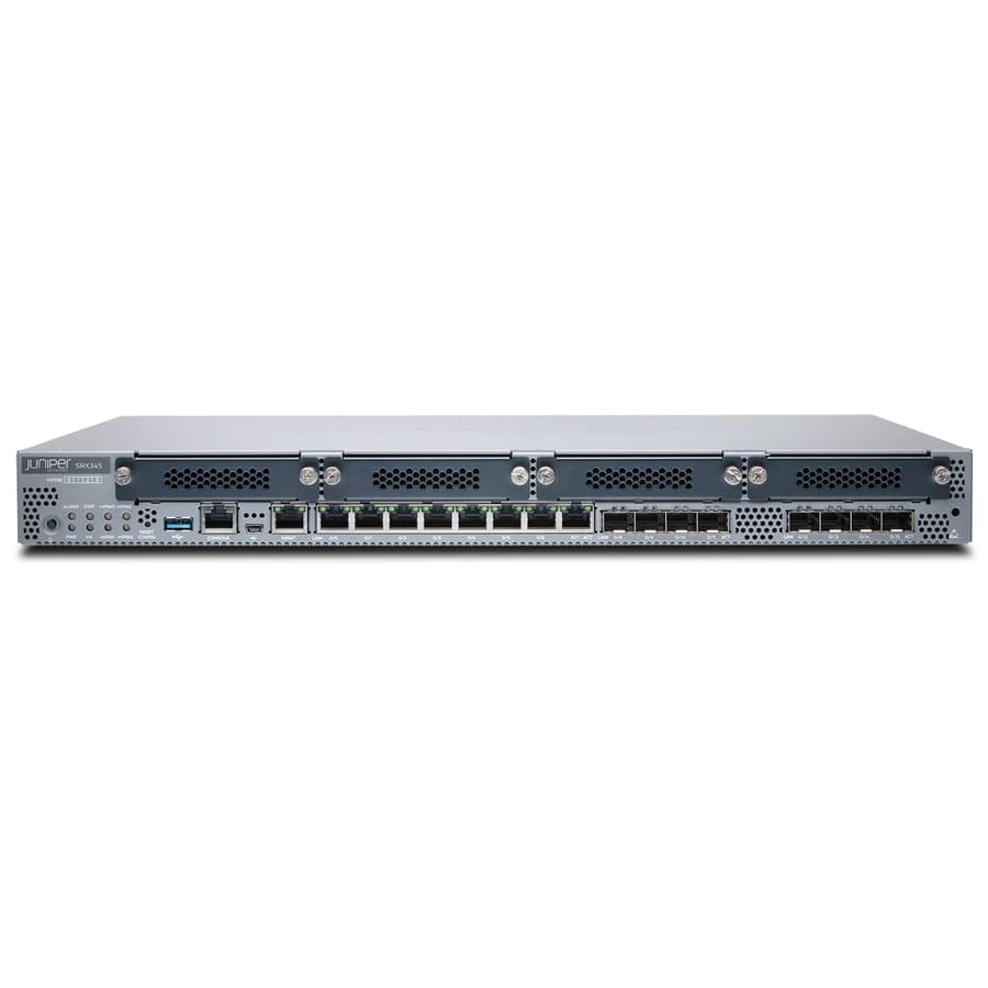Juniper SRX345-TAA TAA compliant enterprise router for secure branch and regulated deployments