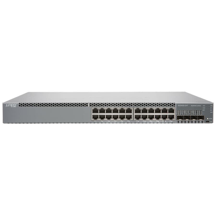 Juniper EX3400-24T-TAA 24-port managed Gigabit Ethernet switch with 4 SFP uplinks