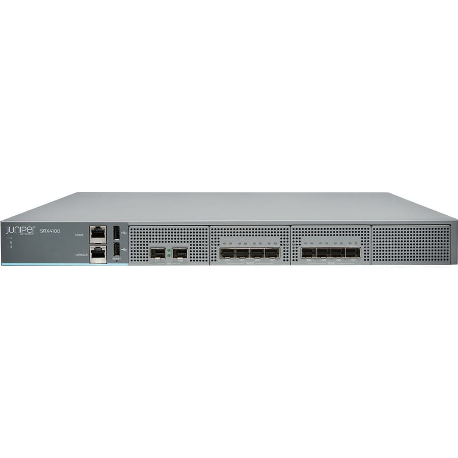 Juniper SRX4100-DC services gateway for secure enterprise routing and VPN connectivity