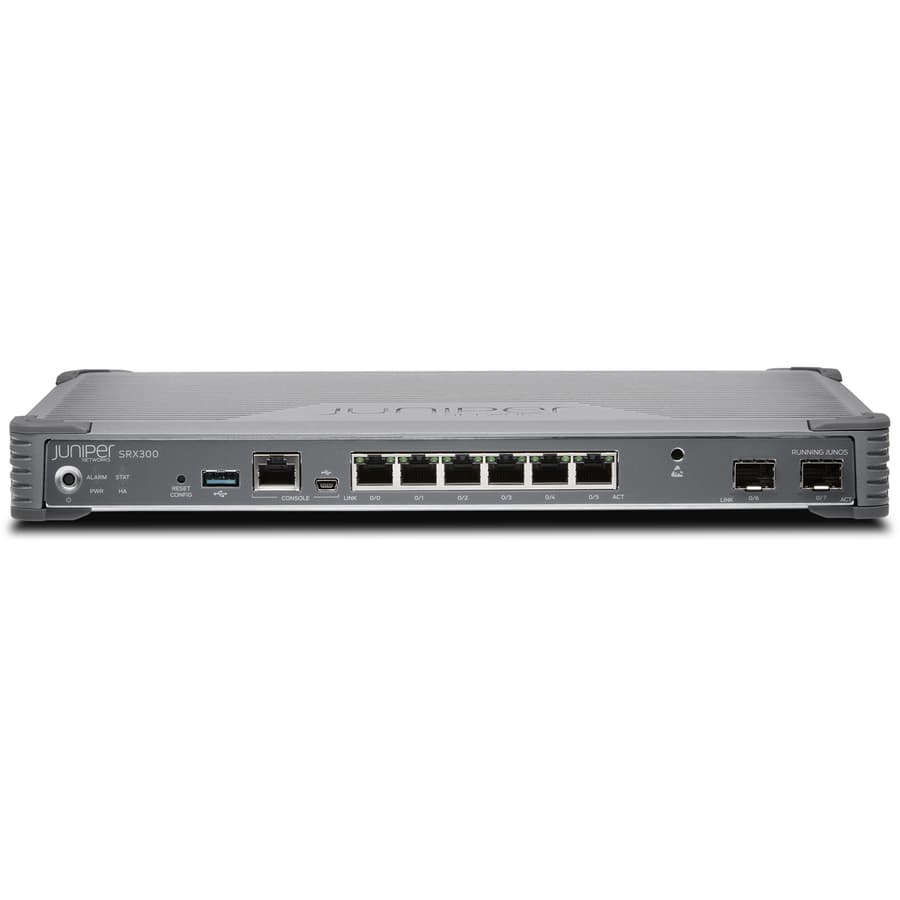 Juniper SRX300 enterprise security router with JUNOS base for branch firewall and VPN use