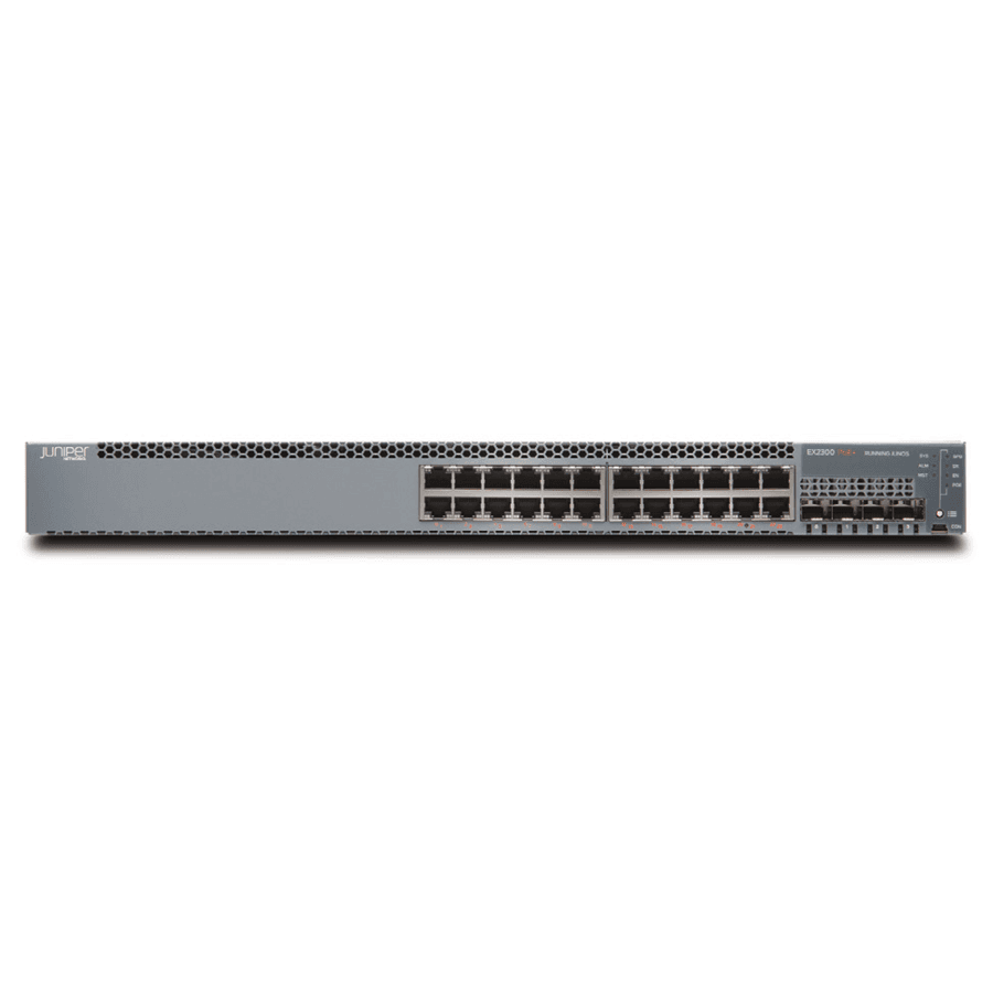 Juniper EX2300-24T-DC TAA 24-port managed switch for regulated access-layer deployments