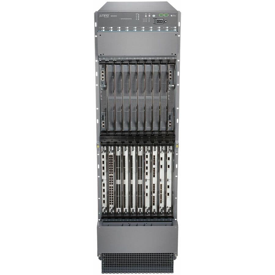 Juniper MX2010 Premium2 DC carrier-grade router chassis for high-density network core deployments