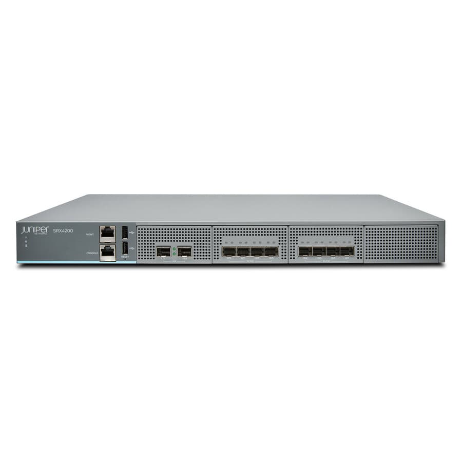 Juniper Networks SRX4200 chassis-only firewall platform, model SRX4200-CHAS